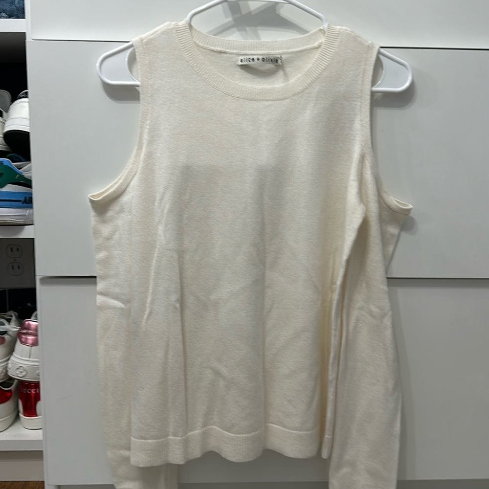 Alice and Olivia cold shoulder sweater